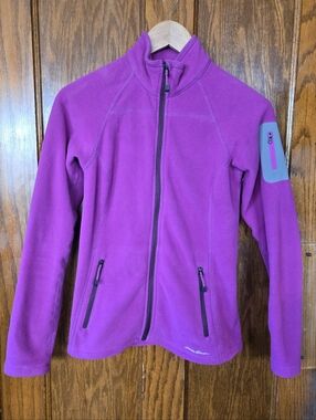 Eddie Bauer Women's Fushia Full‑Zip Fleece Jacket